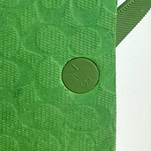 Coach Green/White Polka Dot Women Flip Flops Slides- SZ 7/8 - Picture 10 of 10